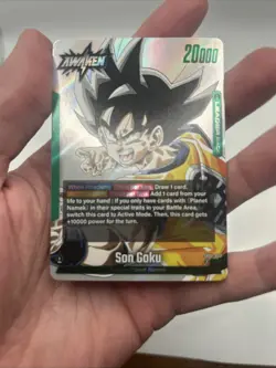 SB02-033 L Son Goku Full Art Leader Card Dragonball Fusion World Manga Booster 2 - Image 4