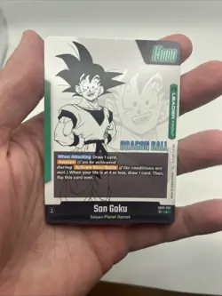 SB02-033 L Son Goku Full Art Leader Card Dragonball Fusion World Manga Booster 2 - Image 5