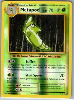 Metapod 4/108 Reverse Holo XY - Evolutions - Pokemon Card - NM - Image 1