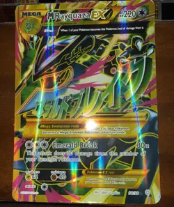 Pokemon JUMBO/Oversized Card Mega M Rayquaza EX Full Art XY 98/98 - Image 1