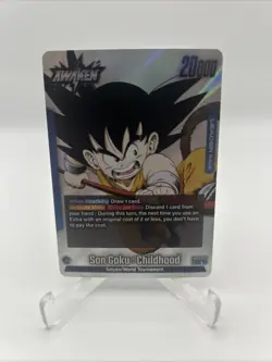 FB06-025 L Son Goku Childhood Full Art Leader Card Dragonball Fusion World Manga - Image 1