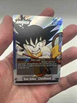 FB06-025 L Son Goku Childhood Full Art Leader Card Dragonball Fusion World Manga - Image 3
