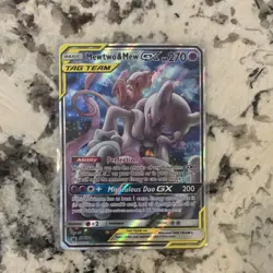 Pokemon TCG Mewtwo & Mew GX TAG TEAM SM191 Promo Holo Basic Psychic 270 HP Card - Image 1