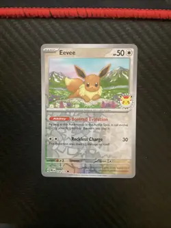 Pokemon Eevee TCG Day 2025 Reverse Cosmos Holo Card 074/131 NM Condition - Image 1