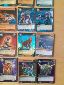 Dinosaur King Trading Card Tcg Holo Rare 25 Cards Tyrannosauras Rex Bundle 1 - Image 5