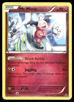 Pokemon Cards Mr. Mime 97/162 BREAKthrough XY Rare NM - Image 1