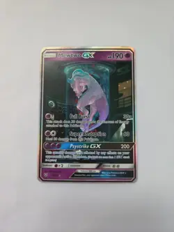 Mewtwo GX Shining Legends 78/73 Shiny Holo Rare Full Art Pokemon Card. Lp - Image 1