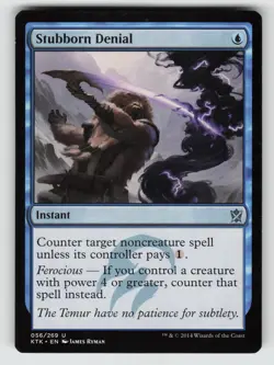 Stubborn Denial *Non-Foil* KTK 56 NM - Image 1