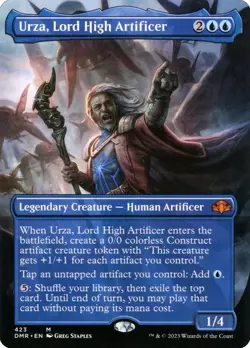 Urza, Lord High Artificer (Dominaria Remastered) - Borderless - NM Pack Fresh - Image 1