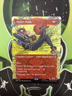Mtg spider-man - Spider-Punk Borderless non-foil rare R 0210 NM - Image 1