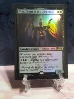 Magic the Gathering #127 Vito, Thorn of the Dusk Rose Promo Foil NM - Image 1