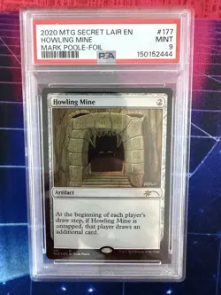 2020 Howling Mine - Mark Poole Secret Lair Foil #177 PSA 9 Mint MTG - Image 1
