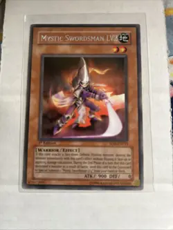 YuGiOh SOD-EN011 Mystic Swordsman LV2 Ultimate Rare 1st Edition MP!!! - Image 2