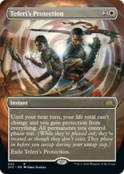 1x Teferi's Protection ~~ Borderless NM-Mint, English Double Masters 2022 MTG Ma - Image 1