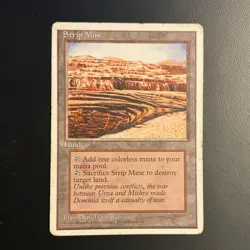 Wizards of the Coast Magic: The Gathering Strip Mine Land Uncommon 4th Edition … - Image 1