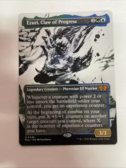 MTG Ezuri, Claw of Progress - Extended Art - Multiverse Legends #38 Mythic - Image 1