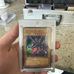 Yugioh Red-Eyes B. Dragon Legend of Blue-Eyes Ultra LOB-070 Unlimited NM - Image 1
