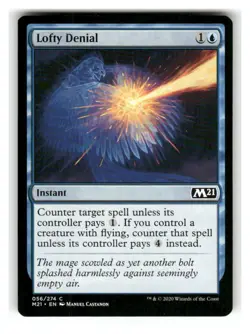 Lofty Denial 56 Common Core Set 2021 Magic: The Gathering Near Mint - Image 1