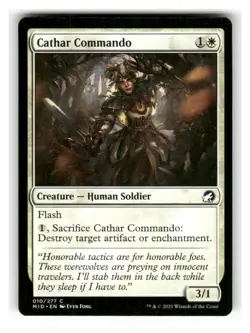 Cathar Commando 10 Common Innistrad: Midnight Hunt Magic: The Gathering NM - Image 1