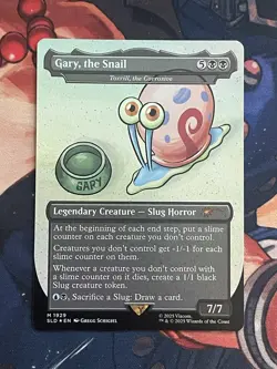 Gary, the Snail -Toxrill, the Corrosive (Rainbow Foil) Secret Lair Drop Foil MtG - Image 1