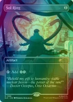 Sol Ring 1988 Secret Lair x Marvel's Spider-Man: Villainous Plots Foil MTG NM - Image 1
