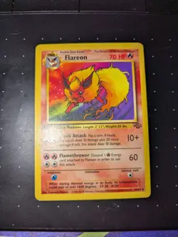 Pokemon TCG Jungle Flareon First Edition Non-Holo Card #19/64 MP - Image 3
