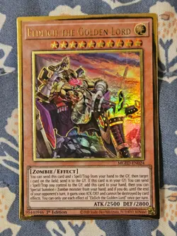 Eldlich the Golden Lord MGED-EN024 Premium Gold Rare Yugioh - Image 1