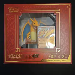 Pokemon Charizard EX Super-Premium Collection Box 3 Promos 10 Boosters - Image 1