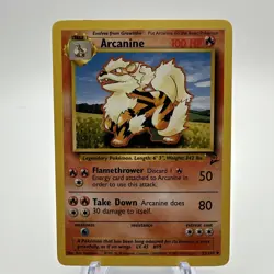 Pokemon Arcanine Uncommon Base Set 2 033/130 - Image 1