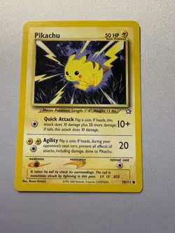 Pokemon Pikachu 70/111 Neo Genesis Common Regular 50 HP English 2000 - Image 1