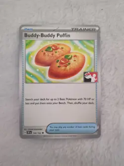Pokemon TCG Buddy-Buddy Poffin 144/162 Play! Prize Pack Stamped Non Holo - Image 1