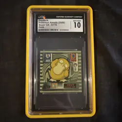 CGC GEM MINT 10 Pokemon Amada (2000) Psyduck - Super DX - D179 - Gold - Image 1