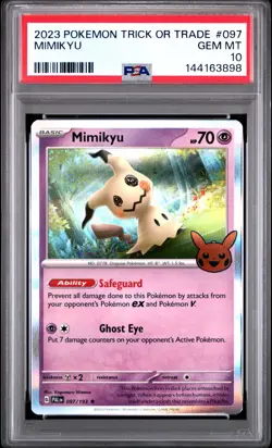 2023 POKEMON TRICK OR TRADE #097 MIMIKYU RARE PSA 10 (LOW POP) (FREE S&H) - Image 1