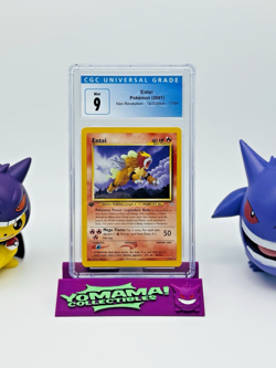2001 Entei 1st Edition Pokemon TCG Neo Revelation #17/64 CGC 9 Mint WOTC + GIFT - Image 1