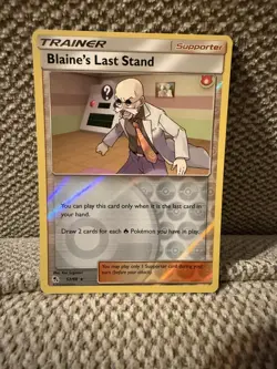 BLAINE'S LAST STAND 52/68 HIDDEN FATES REVERSE HOLO POKEMON TCG NM-LP - Image 1