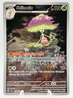 Pokemon Shiinotic 194/191 Surging Sparks Scarlet & Violet Illustration Rare - Image 2