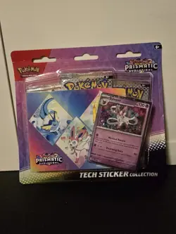 Pokemon TCG Prismatic Evolutions Tech Sticker Collection - Sealed Pack - Image 1