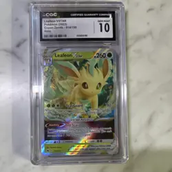 Leafeon VSTAR CGC 10 Ultra Rare Holo 014/159 Crown Zenith Pokemon TCG 2023 - Image 1