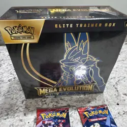 Pokemon TCG Mega Evolution Elite Trainer Box Lucario + 2 Destined rivals packs - Image 2