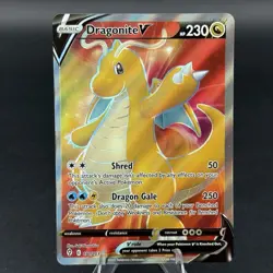 Dragonite V - 191/203 - Full Art Ultra Rare Evolving Skies Pokemon NM - Image 1