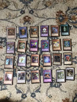 Yugioh Cards Lot Of 24 Holos And Rares Well Played - Image 1