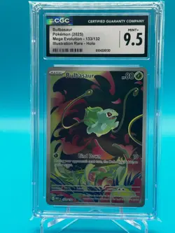 Pokemon Bulbasaur #133/132 Mega Evolutions CGC 9.5 Mint+ - Image 1