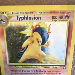 Pokemon Typhlosion Neo Genesis Holo Rare 17/111 100 HP Stage 2 English - Image 1