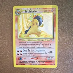 Pokemon Typhlosion Neo Genesis Holo Rare 17/111 100 HP Stage 2 English - Image 2