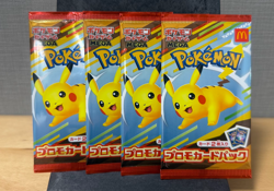 Pokemon McDonald’s Pikachu 020/M-P Promo 2025 Japan Sealed 4 Pack Set - Image 1