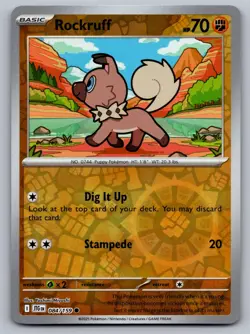 Rockruff 084/159 REVERSE HOLO Common Journey Together Pokemon Near Mint - Image 1