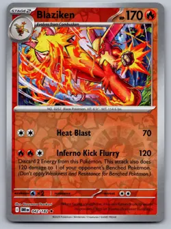 Blaziken 042/182 REVERSE HOLO Rare Destined Rivals Pokemon Near Mint - Image 1