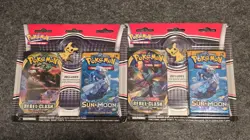 Pokemon TCG Sun & Moon Base & Rebel Clash 2 Pack Mimikyu Blister - Image 1