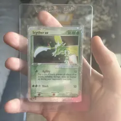 Pokemon: Scyther EX #102/109 Holo Rare Ruby and Sapphire 2003 E-reader Vintage - Image 1