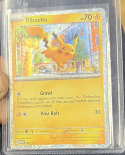 Pokemon TCG Pikachu McDonald's 2023 Promo Holo 006/015 Basic 70 HP - Image 1